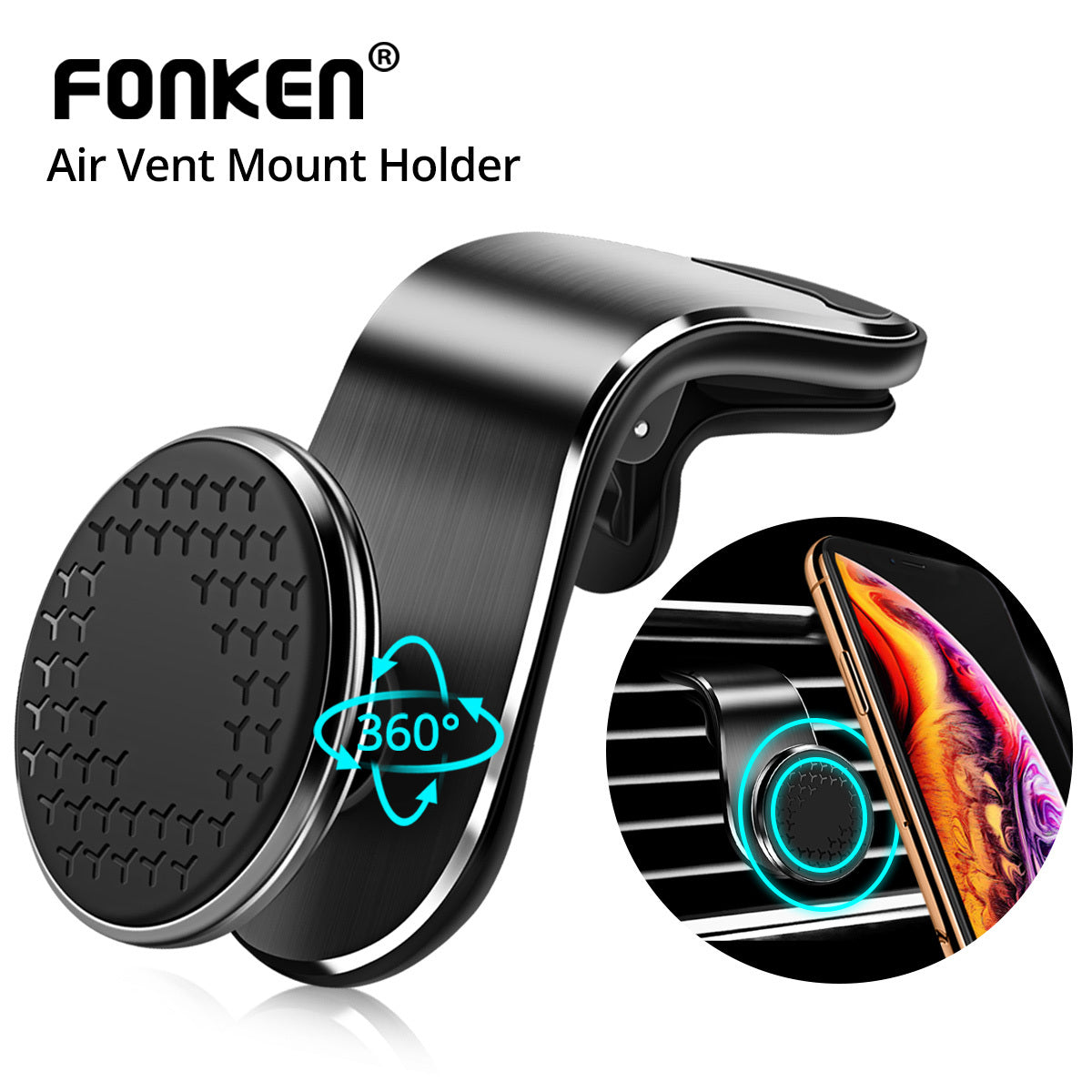 Magnetic Car Phone Holder Air Vent Magnet Mount Smartphone Phone Holder Car Rotation Bracket